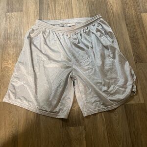 Champion Men's Mesh Athletic Shorts - Light Gray